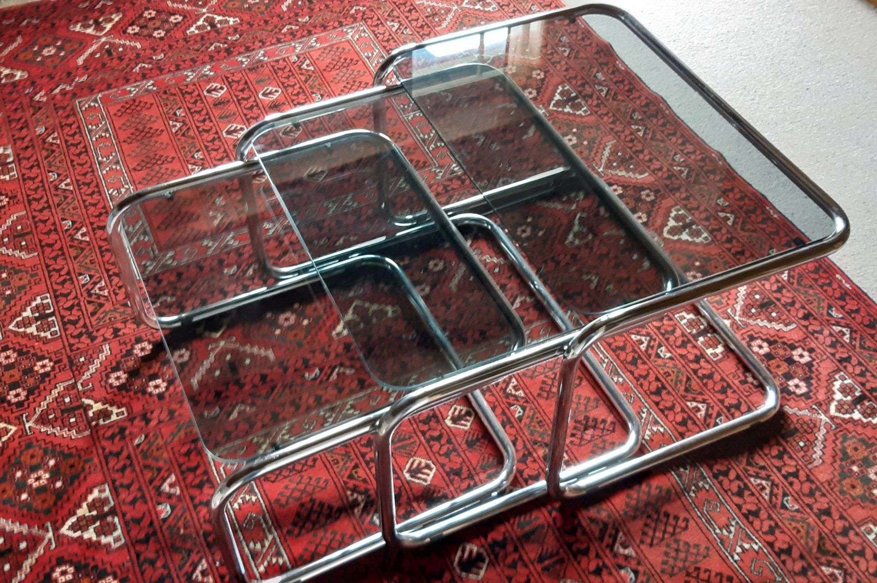Set de table et chaises: Glastisch 3er Set – D'occasion à Uitikon Waldegg par Tibi07 3