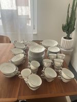 Tirschenreuth 1838 Kaffee-/Brunchservice – Weiss mit Sil