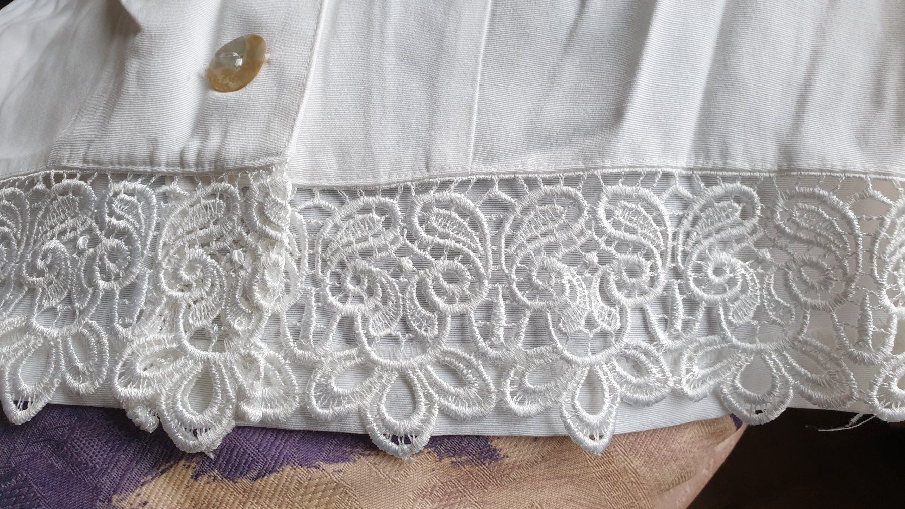 Camicette: Bluse kurz-weiss Baumwolle Happy Mode 34 – Usato da Biel/Bienne venduto da Bormida64 3