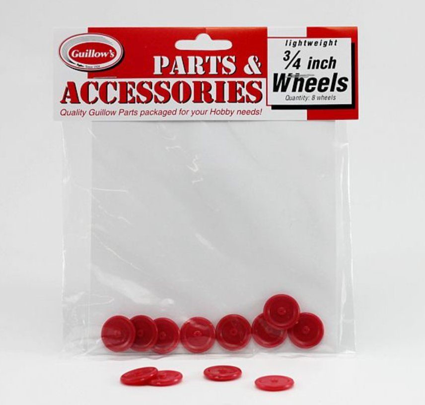 Modellismo RC: Guillow's 19mm Lightweight Plastic Wheels roues GUI 111 – Usato da Trélex venduto da Arnaudyak