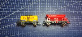 Fleischmann güterwagen DB 2 stück spur N