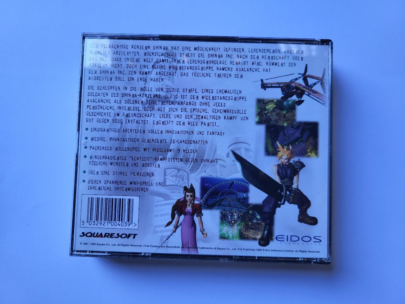 Jeux: Final Fantasy VII PC Deutsch Eidos 4-CD Version – D'occasion à Dachsen par MacheSache 1