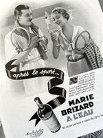 Marie Brizard - 4 alte Werbungen / Anciennes réclames 1933