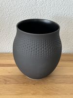 Villeroy & Boch Vase schwarz Premium Porzellan