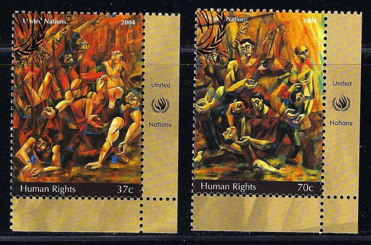 Tutti i francobolli: UNO NY 2004 Menschenrechte ET-gest. ʘ – Usato da Wädenswil venduto da Chimbo16
