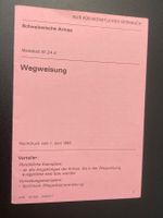 Faltblatt: Wegweisung - Schweizer Armee
