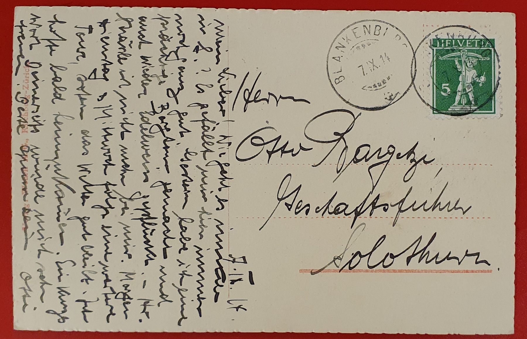 Cartoline postali: Zweisimmen 1914 – Usato da Kreuzlingen venduto da Rschweiz1 1