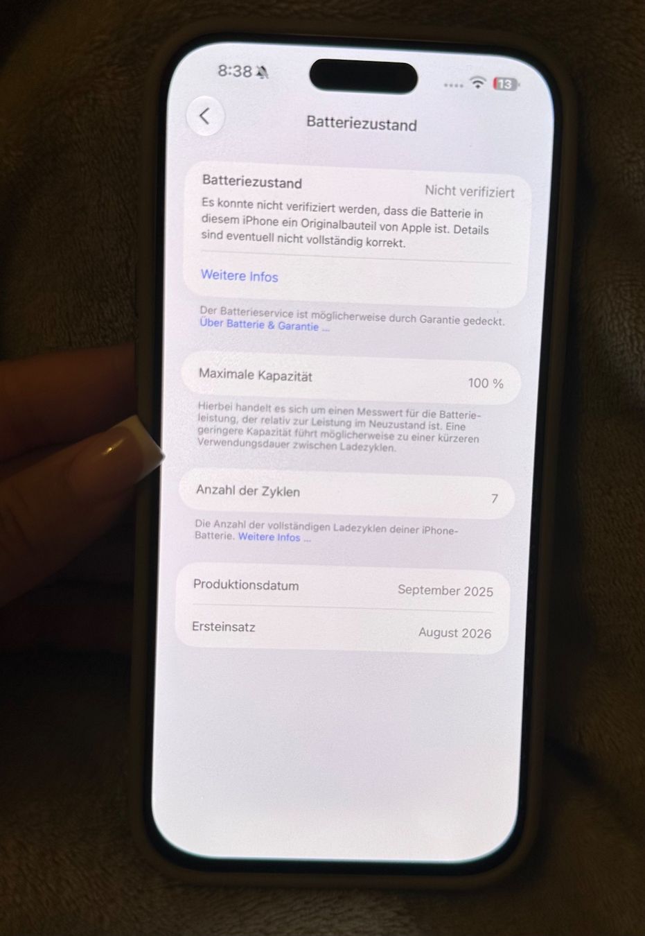 Apple Handys / Smartphones: iphone 17 pro Max silber 512GB – Gebraucht aus Uster von lui_l2kd 5