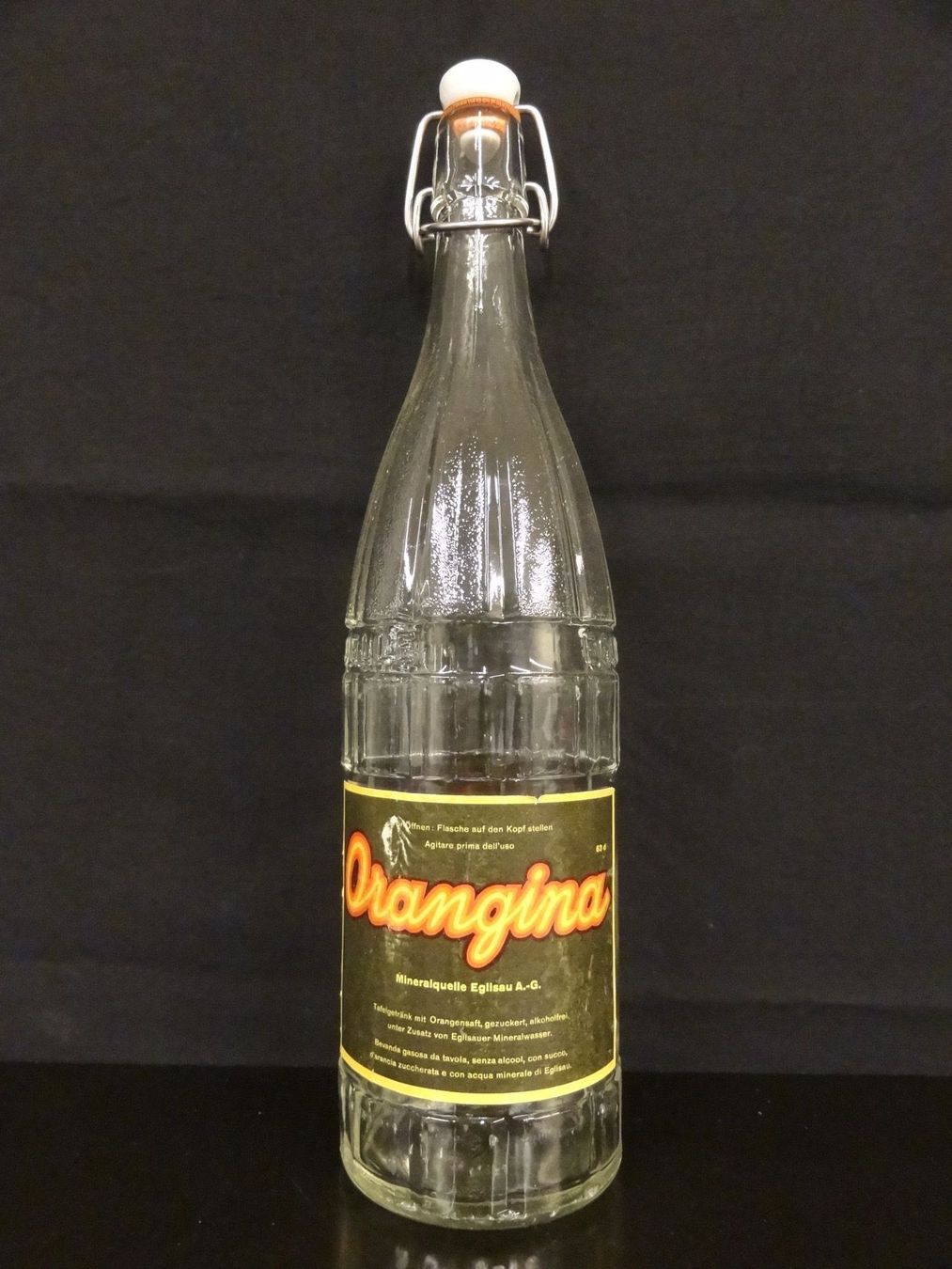 Gläser, Krüge & Flaschen: alte Flasche ORANGINA EGLISAU 1962 – Gebraucht aus Kerzers von Flaschenposten 1