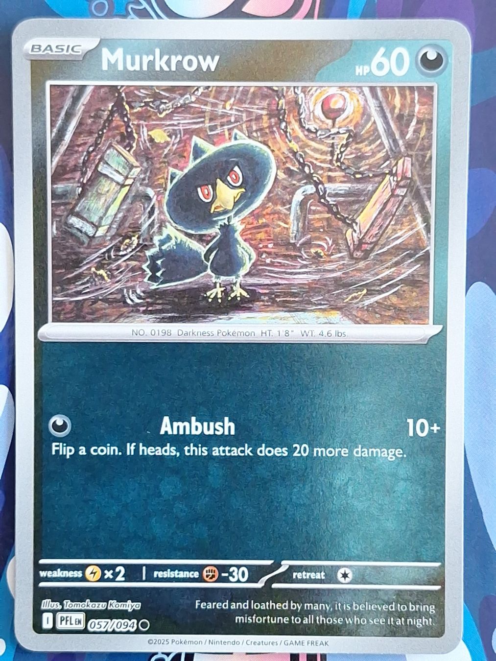 Pokémon Carte collezionabili: Murkrow - Reverse Holo - Pokemon Phantasmal Flames #2.2 – Usato da Altstätten SG venduto da GGsGameshop