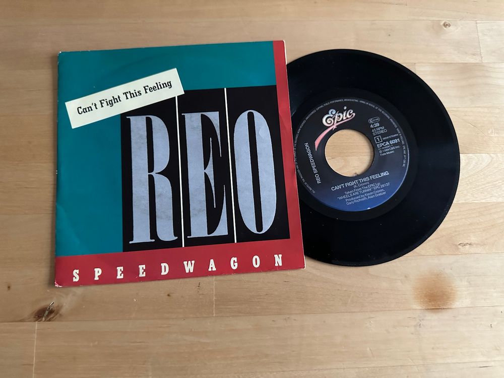 REO SPEEDWAGON Can't fight this feeling KULT hit 7" 80's Kaufen auf