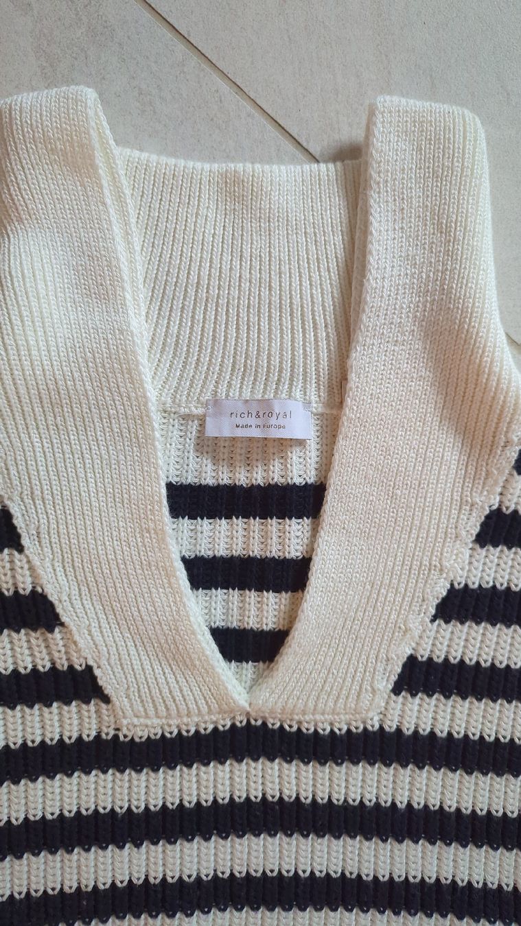 Rich & Royal Pullover & Sweatshirts: Rich and Royal Pullunder, Grösse M, gestreift – Neu (gemäss Beschreibung) aus Neuheim von sh0_gbz7 1