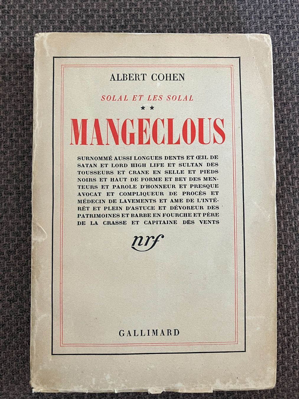 Livres: Mangeclous 1938 – D'occasion à Lausanne par hut_5q8h