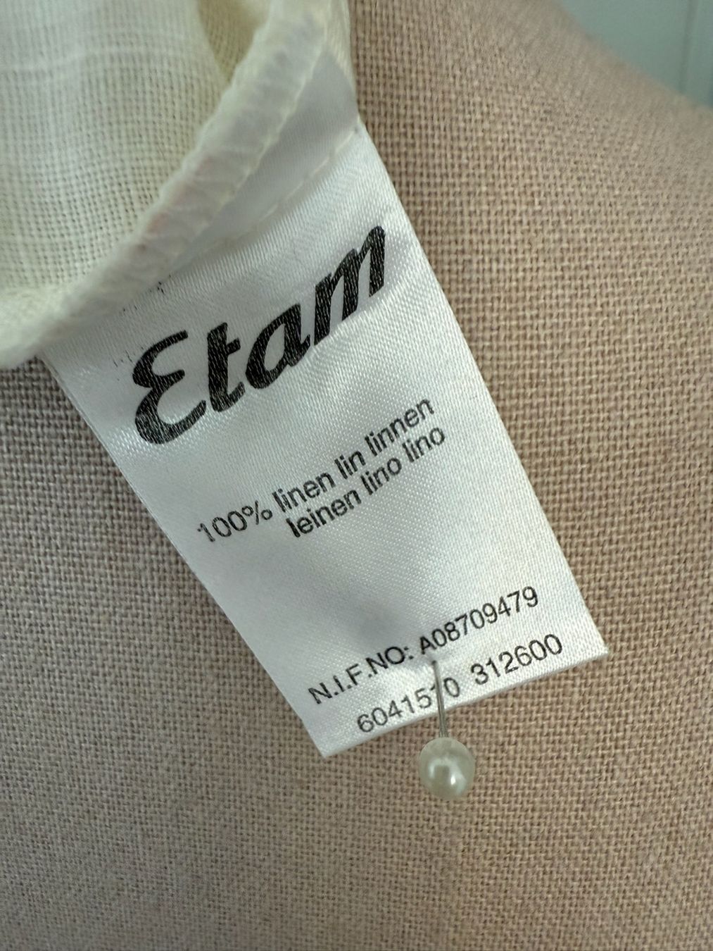 Etam Vestiti: Etam - robe - Lin -  36 – Usato da Sion venduto da accroshoes 4