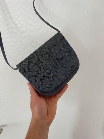 Vintage Bally Handtasche, blaues mit Schlangenmuster👜🐍