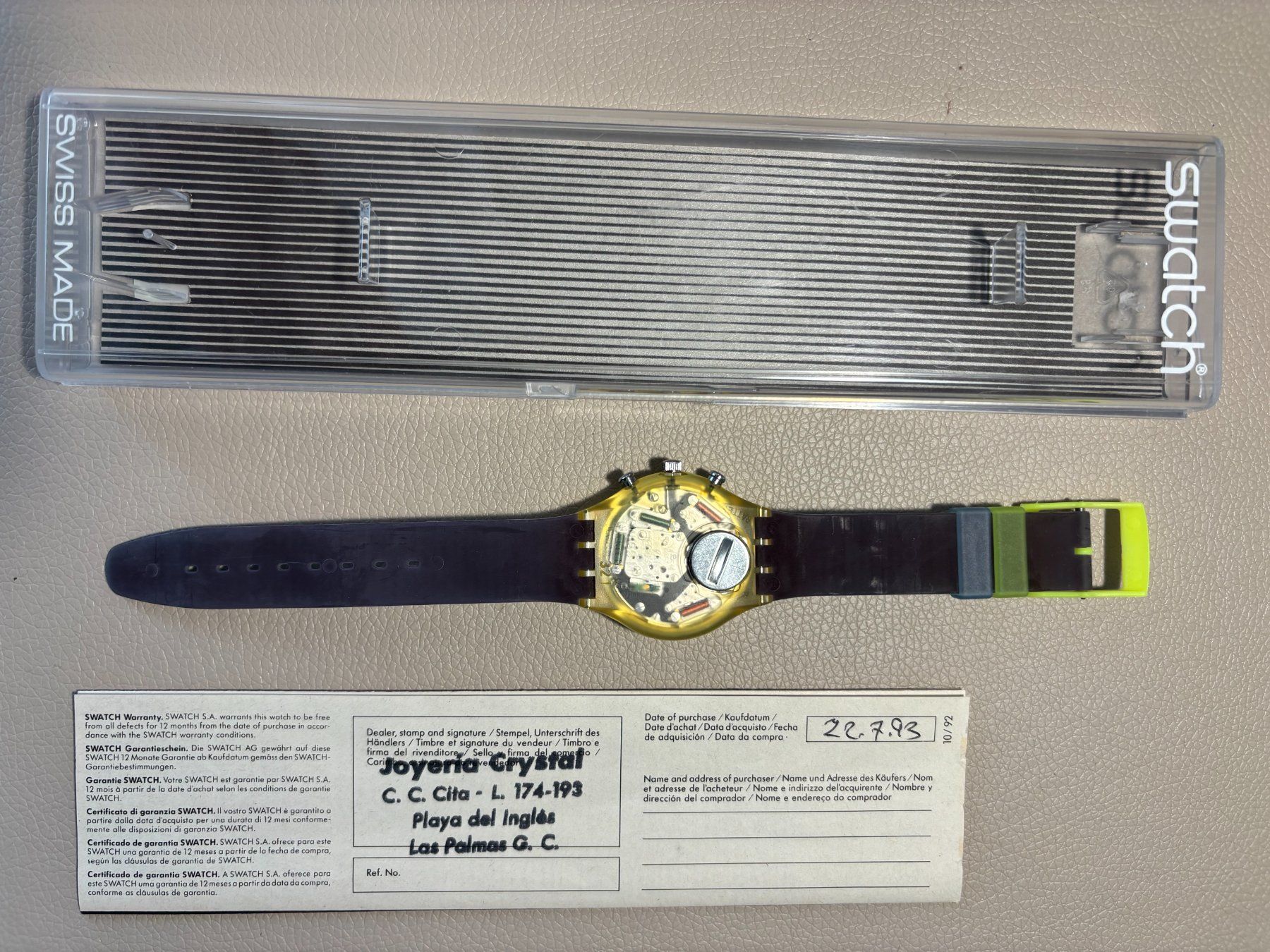 Swatch Orologi: Swatch SCK 101 Blue Chip – Nuovo e nell'imballaggio originale da Jona venduto da Greifzu 1