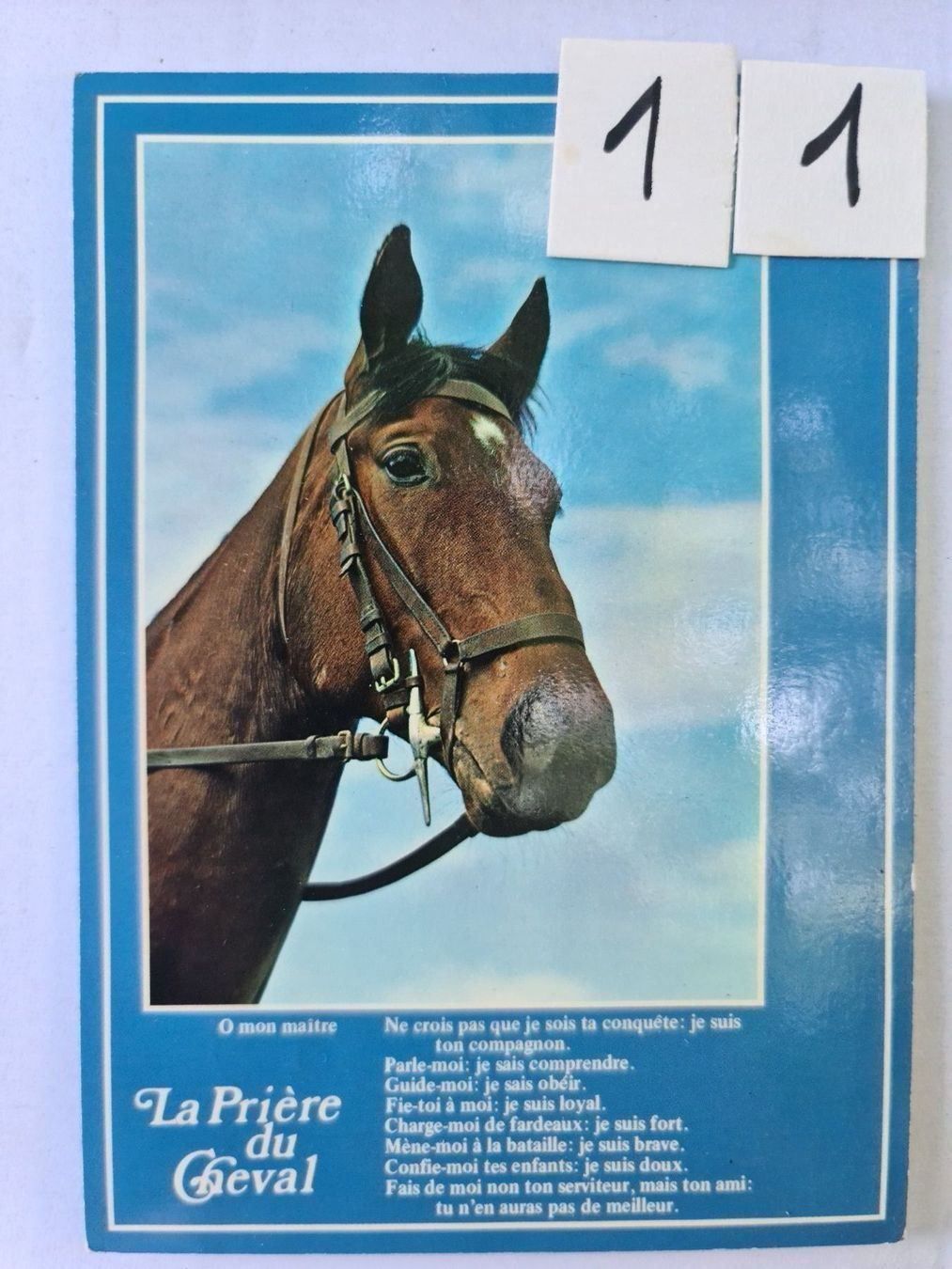 Cartes postales: Ansichtskarte La Priere du Cheval 1978 – D'occasion à Dintikon par Vexi