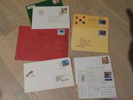 Schweiz, Couvert mit Marken, 2005, 7 Couvert und 1 Karten