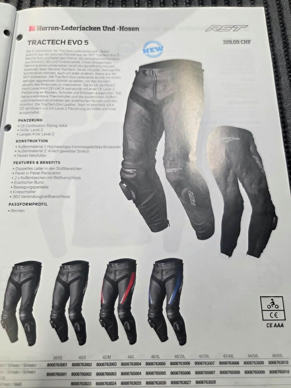 Anzüge, Sport- & Funktionsanzüge: RST  Lederkombi EVO5 2teilig – Gebraucht aus Luzern von P273358B 5