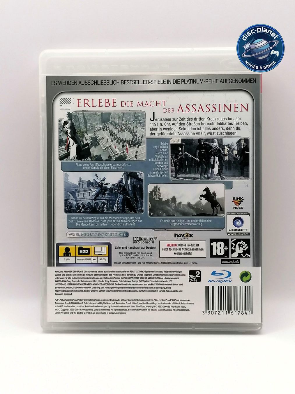Giochi: PS3 - Assassin's Creed (2007) – Usato da Embrach venduto da disc-planet 3
