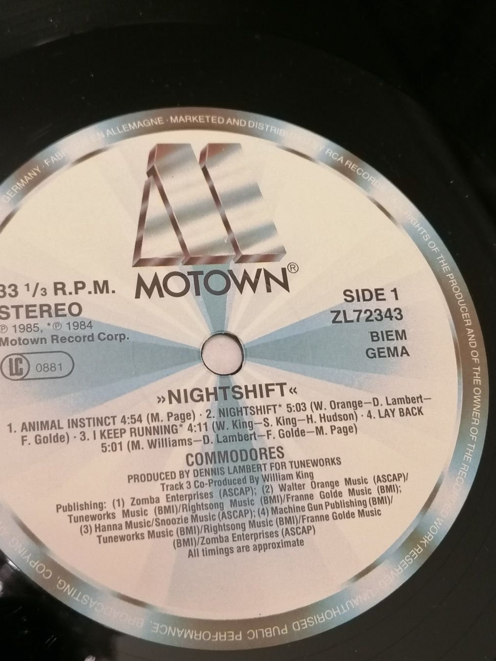Dischi in vinile: LP - Commodores - Nightshift - Vinyl 1985 – Usato da Basel venduto da vintagecollector 4