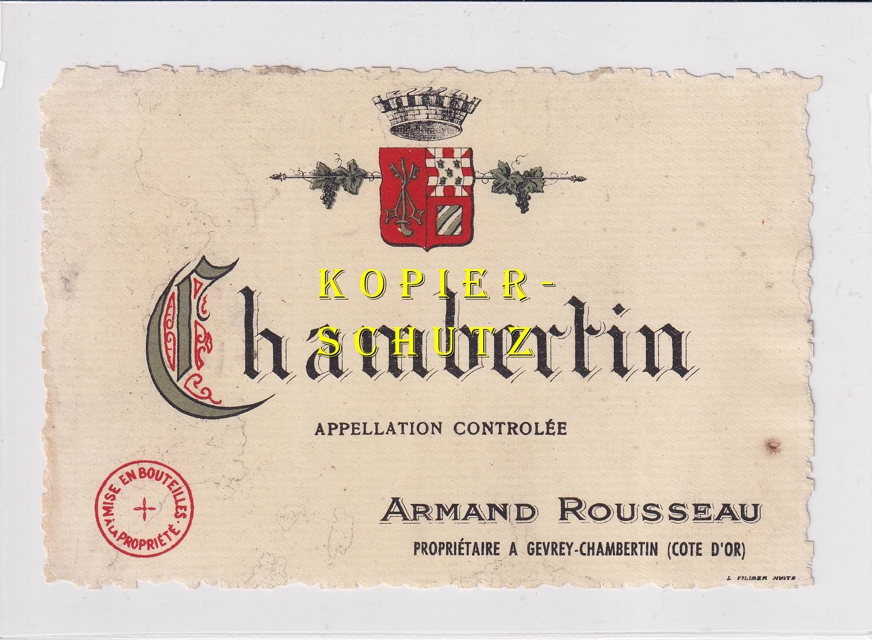 Papier: Etikette - Chambertin /bd – D'occasion à Hombrechtikon par Rudolf07