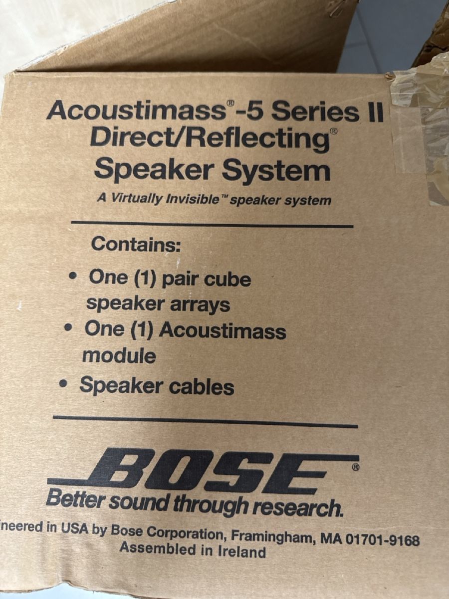 Bose Lautsprecher: Bose Acoustimass-5 Series II Speaker System Black – Neu (gemäss Beschreibung) aus Naters von vir_8t9z 4