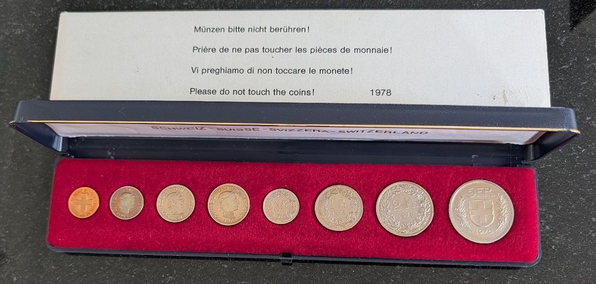 Tutti le monete: CH - Münzsatz 1978 pp – Nuovo (secondo la descrizione) da Arch venduto da repros