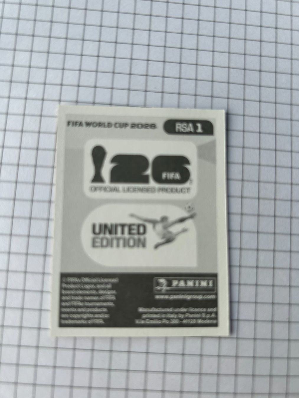 Panini Carte collezionabili: Panini FIFA World Cup 2026 - RSA 1 – Usato da Zumikon venduto da meter03 1