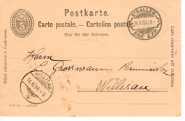 Postkarte - Rasierklingenstempel St.Gallen 1904