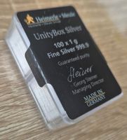 UnityBox 100 x 1 Gramm Silberbarren ! ab 1 Fr. !!!
