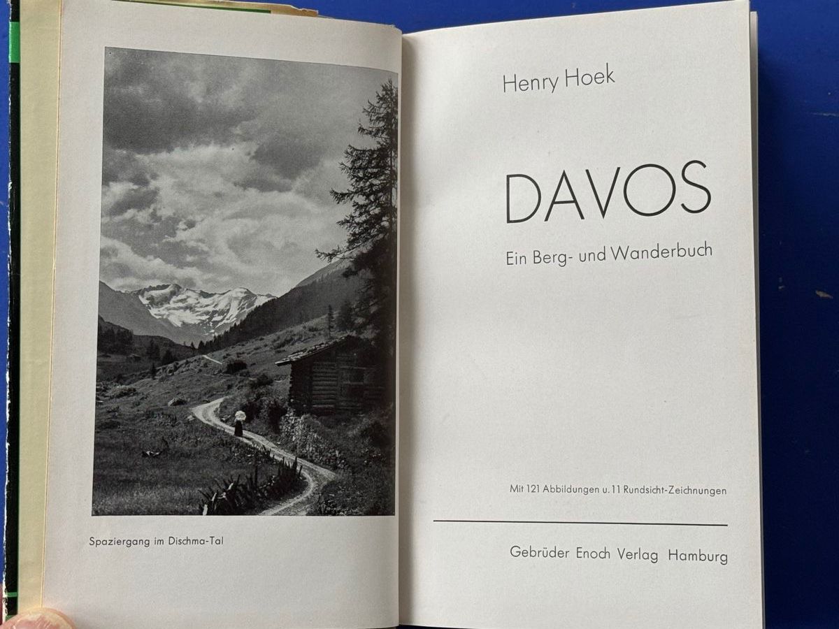 Libri: Hoek: Davos. Ein Berg- und Wanderbuch. 1934 – Usato da Adliswil venduto da buch_und_kunst 1