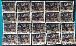 Nr.946 Deux Chavaux Steckkarte mit Stempel