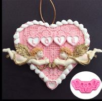 Giessform Silikonform Engel Ornament