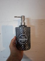 Seifenspender Glas Dunkelgrau mit Aufdruck La Petite Savo...