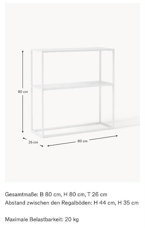 Scaffali: Westwing White metal console – Usato da Vandoeuvres venduto da cha_9nnv 2