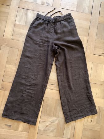 Mango Leinen Hose Grösse S