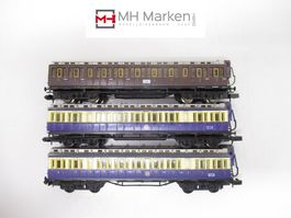 Arnold 3er Set Oldtimer-Personenwagen Flieder/Creme/Braun N