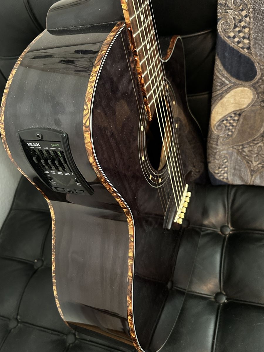 Musikinstrumente: Dean electro acoustic EQA TBK mit hard case – Neu (gemäss Beschreibung) aus Ettingen von faros10 6
