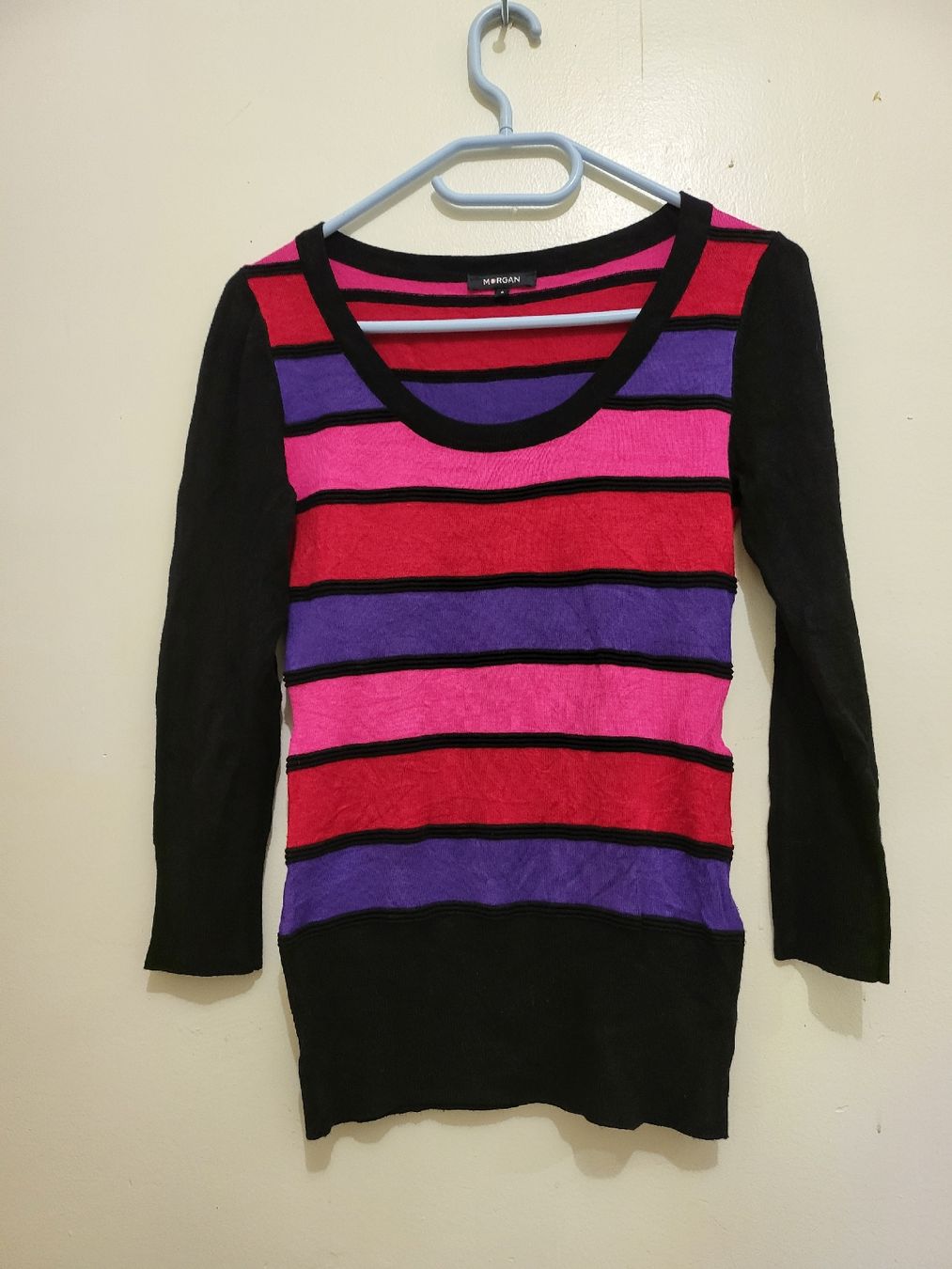 Morgan Pulls & Sweat-shirts: Pull Morgan rayé multicolore, taille S, parfait pour l'autom – D'occasion à Niedergösgen par Eva2410