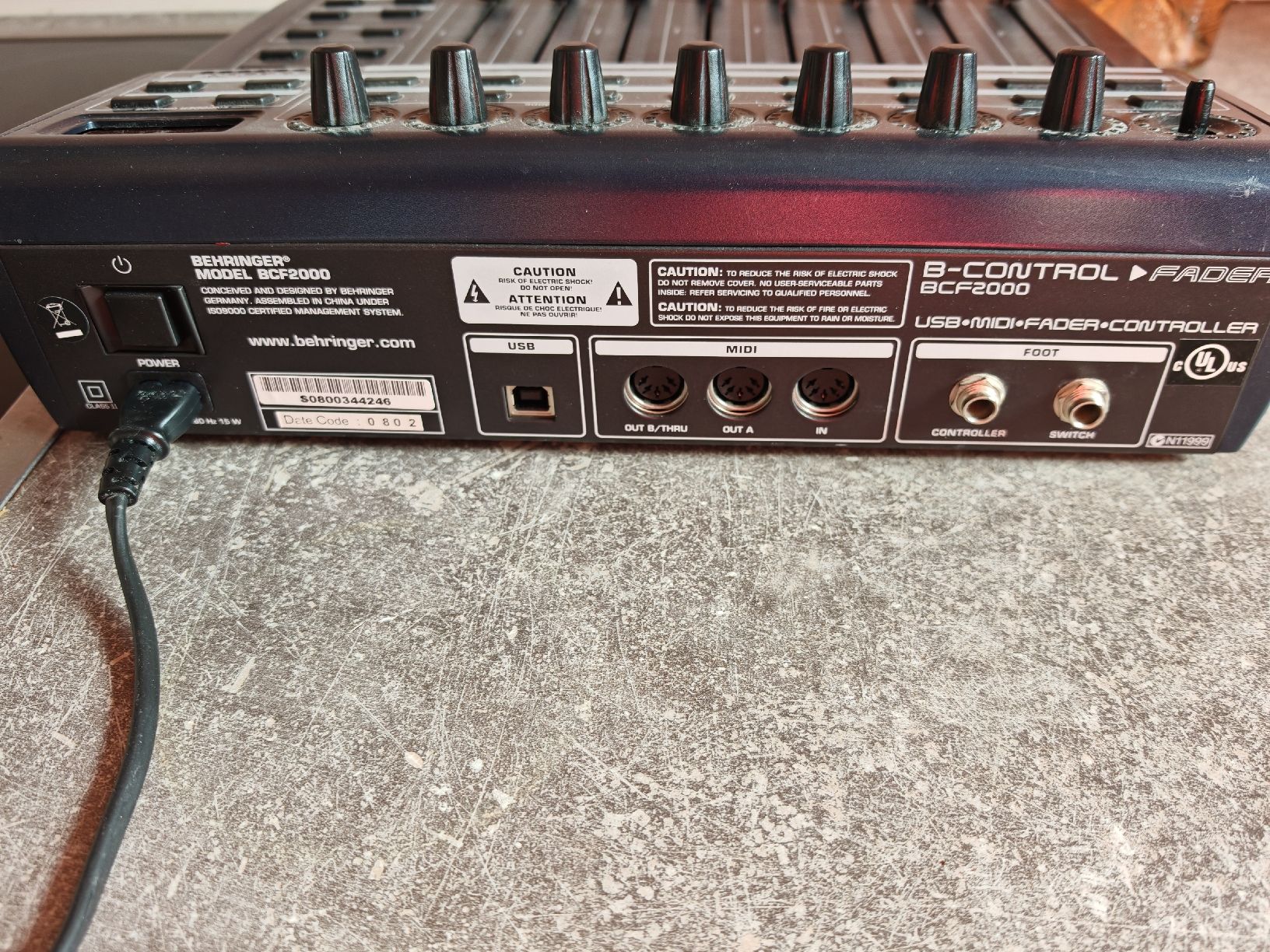 Behringer Console di mixaggio: Contrôleur MIDI Behringer B-Control Fader BCF2000 – Usato da Bex venduto da sni_q7lh 3