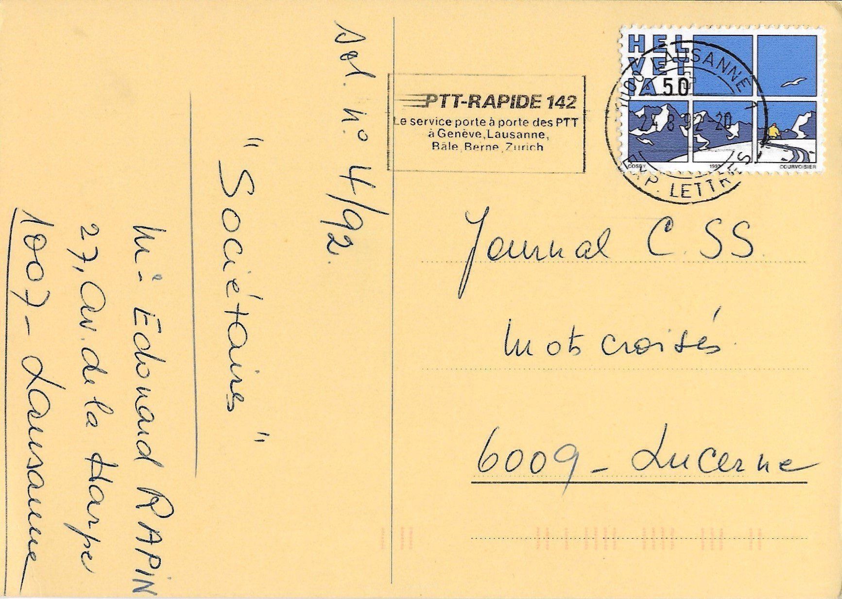 Cartoline postali: Schäfer Hund, Veterinär – Usato da Frauenfeld venduto da Merk52 1