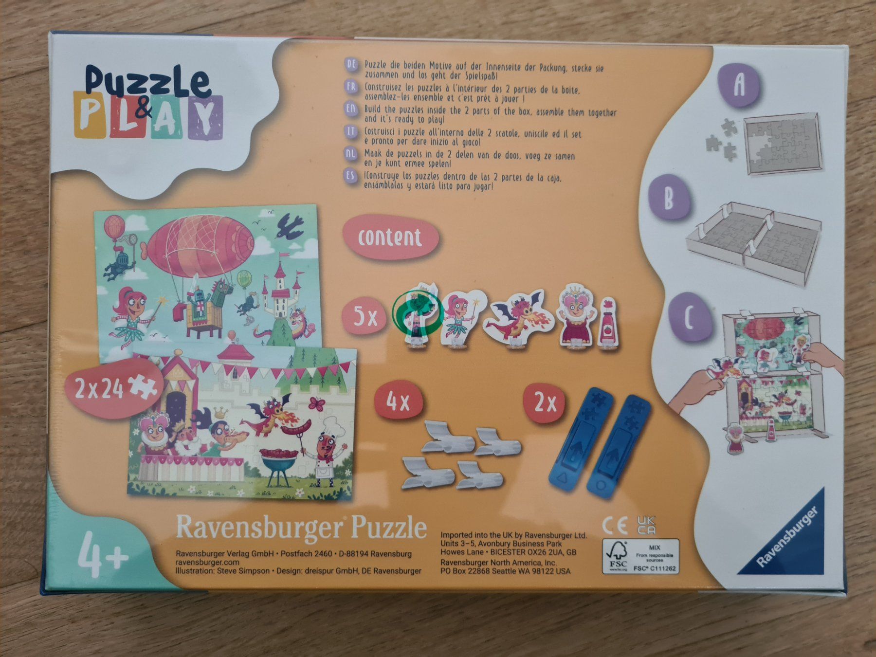 Ravensburger Puzzle: Ravensburger 4+ Puzzle & Play 2x24 - NEW – Nuovo e nell'imballaggio originale da Carouge GE venduto da Gasco 1