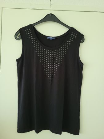 Damen Top, schwarz, Grösse 40