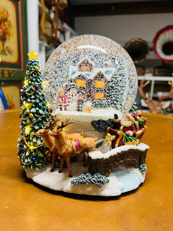 Luqeeg Weihnachtsschneekugel Mit Beleuchtung - Schneemann Design Für Festtagsdeko