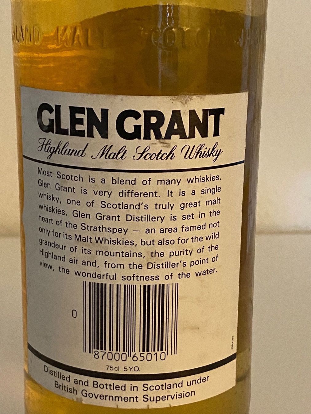 Glen Grant Bevande alcoliche: Glen Grant 1978 – Nuovo (secondo la descrizione) da Zürich venduto da Smilejocker 1