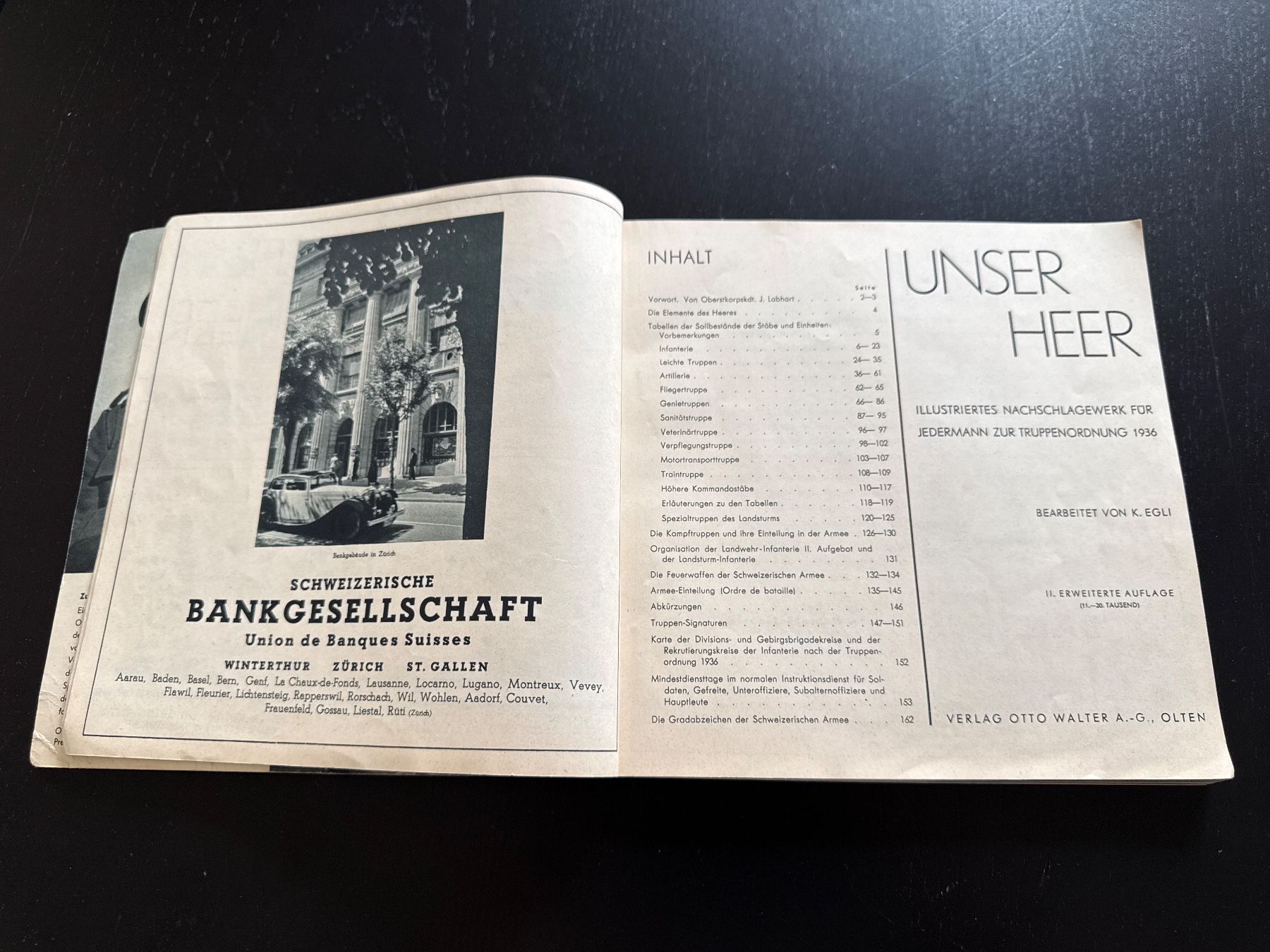 Libri: Original Schweizer Armee Buch - Unser Heer, 1936 – Usato da Erstfeld venduto da Uhu1980 1