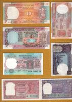 indien noten 7 stück UNC