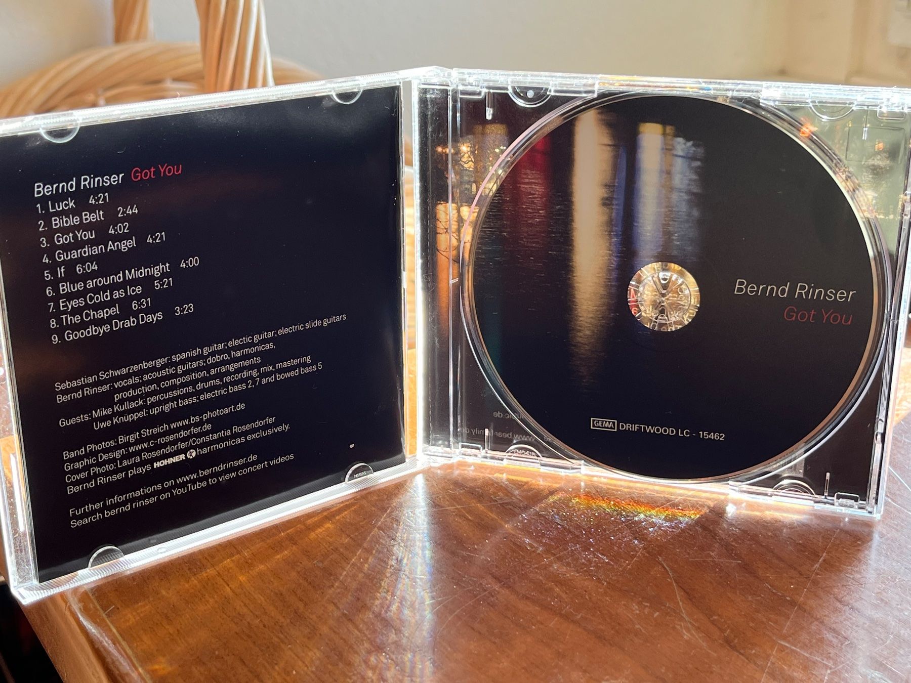 CD: Bernd Rinser - Got You - HH22D – Usato da Küsnacht ZH venduto da swisssales.net 2
