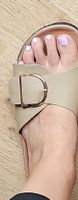 Elegante Sommersandalen in Beige mit Schnalle, Grösse 40/41